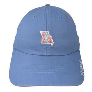 Missouri Slideback Baseball Cap Blue OS Adjustable Embroidered State Of Mine